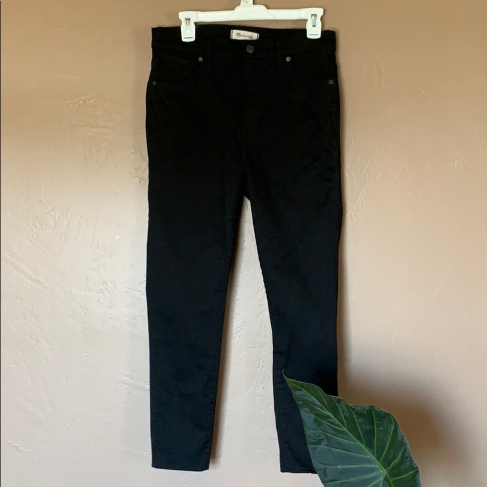 Madewell black high rise jeans, size 30.